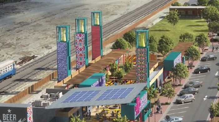 Soledad is planning a new commercial center made of shipping containers