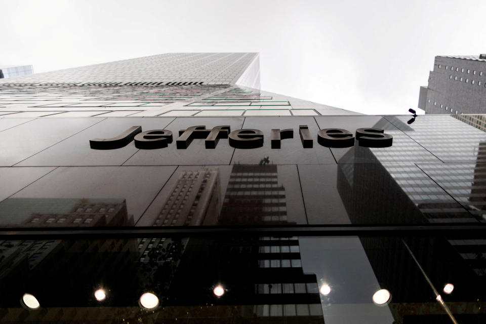 FILE PHOTO: A general view of the offices of Jefferies Financial Group in Manhattan, New York City, US, December 8, 2021. REUTERS/Eduardo Munoz/File Photo